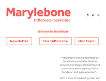 Tablet Screenshot of marylebonemarketing.com